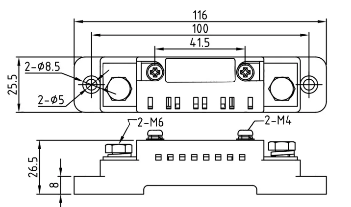 HEYI ASCT hydrocephalus shunt FL-2C 50A/75MV class:0.5 with DC Rectifiers current measurement