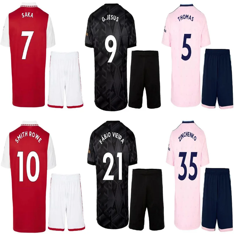 2022 2023 Thailand soccer jersey adults SAKA THOMAS WILLIAN NICOLAS TIERNEY SMITHROWE LACAZETTE  football Shirts