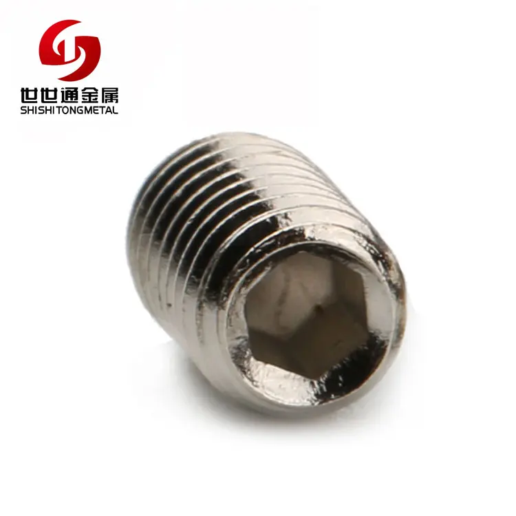 Custom Aluminum/Brass/Stainless Steel DIN 914 916 944 M2 M4 Grub Allen Hex Socket Set Screw For Belt Buckle Or Door Handle