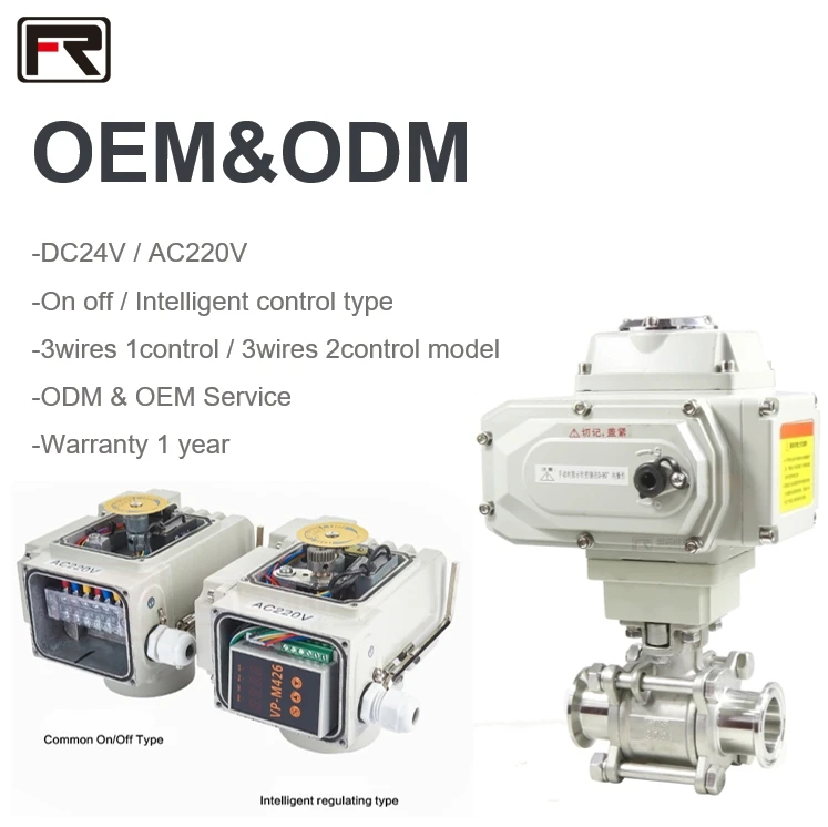 Cheap cnc steel double action quit-fit 3 PCS Electric actuator 2 way for food 3-pc 1000 wog 316 ball valve TS Straight Through