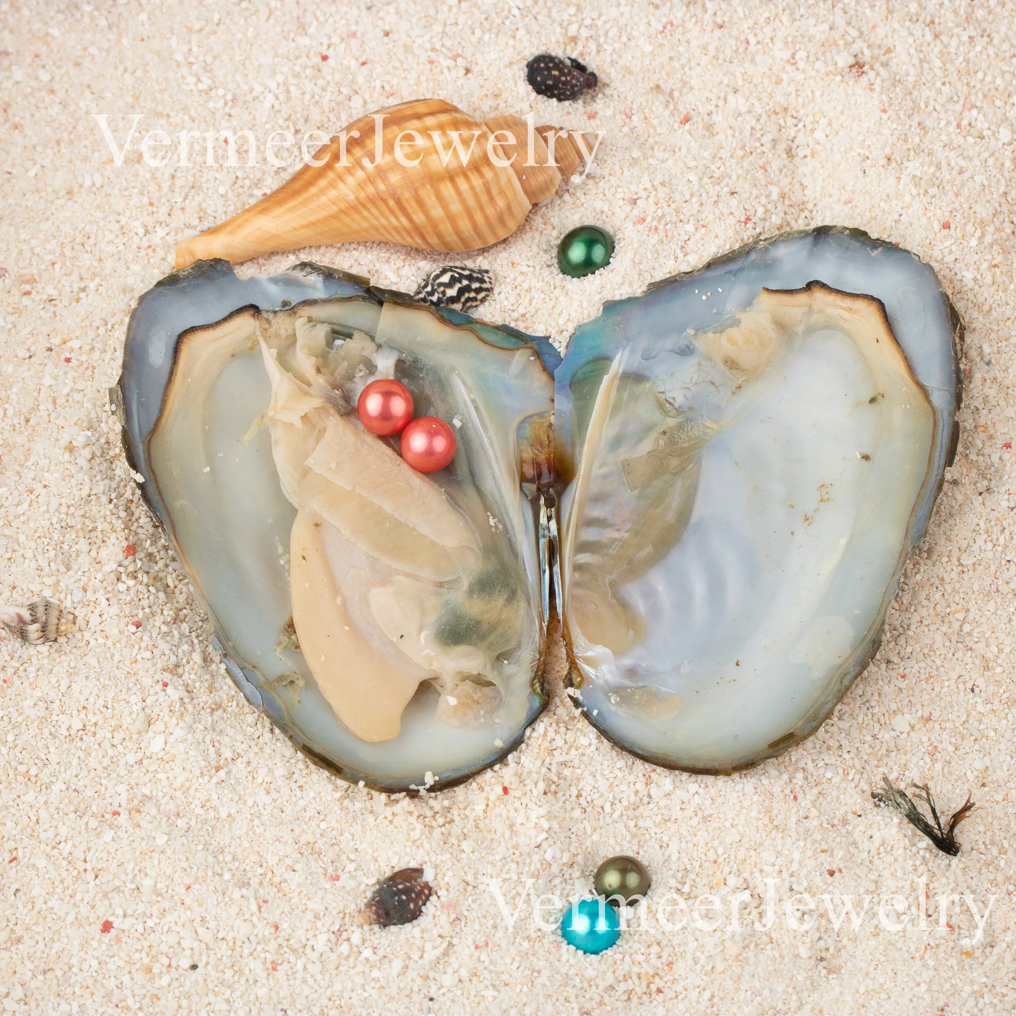 Freshwater Pearl Round Bead twin 6-8mm aaaa+ Freshwater Cultured Love Wish Pearl Oyster Mixed Colors Bead For Diy Jewelry Making