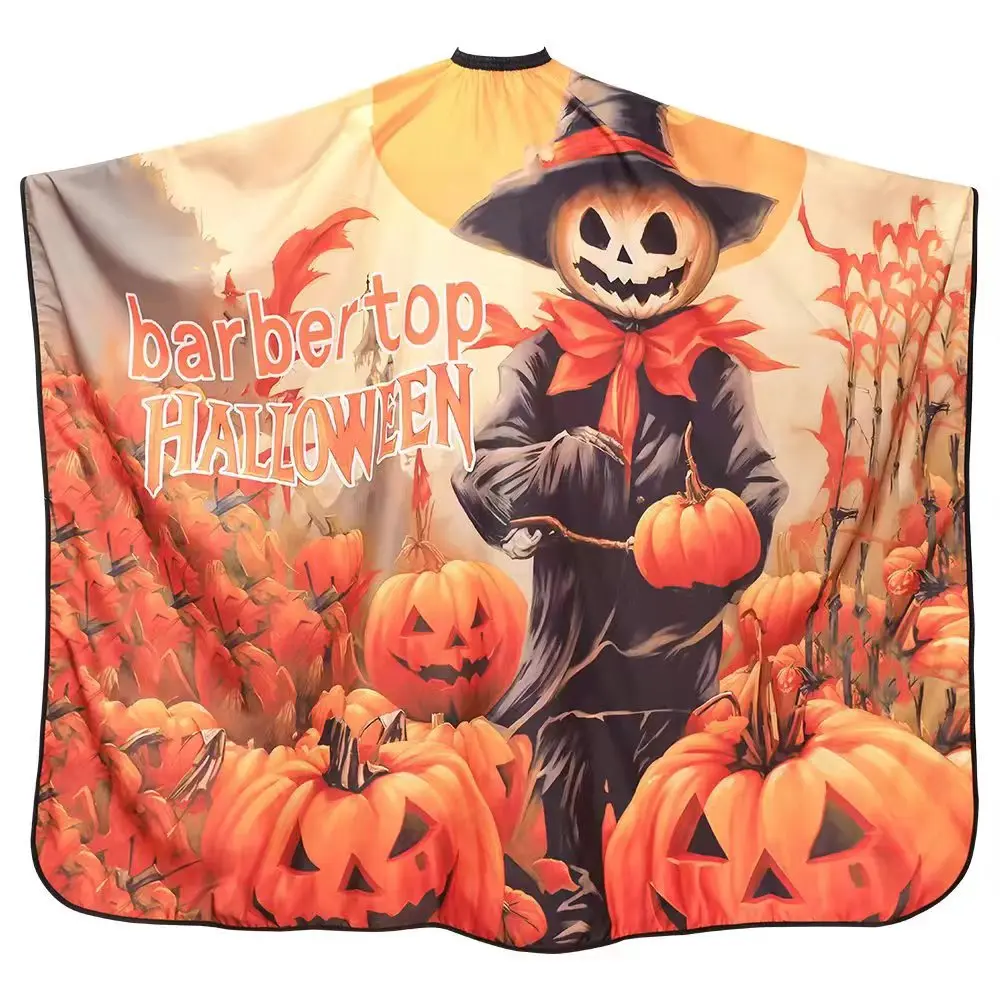 New Design Halloween Hair Cutting Salon Cape Waterproof Large Hairdressing Styling Cape Gown Apron Barber Cape For Barber