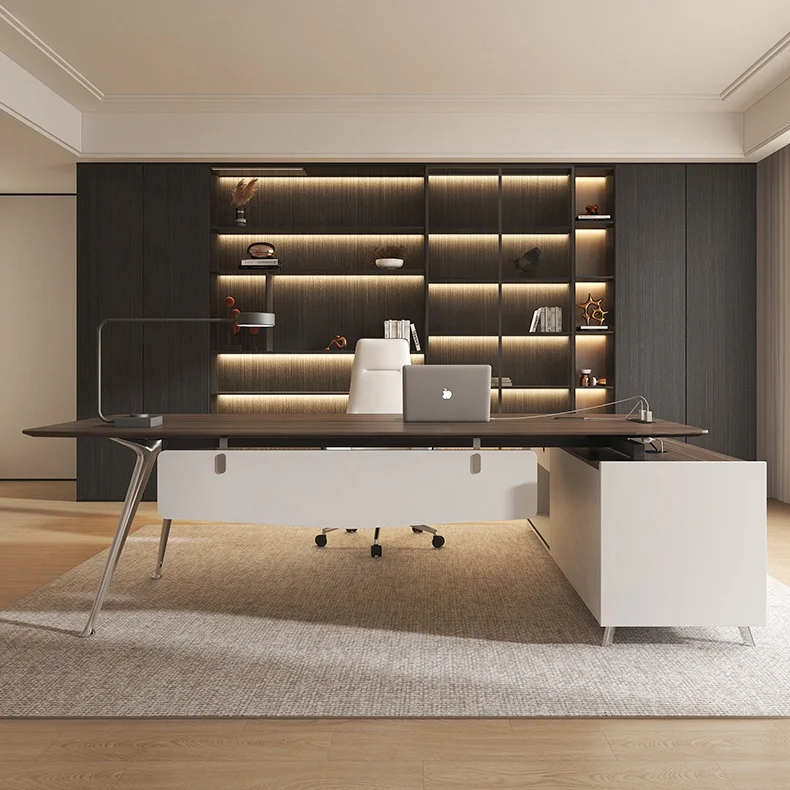 High End Light Luxury Design Office Furniture Modern Executive Office Table Manager Desk