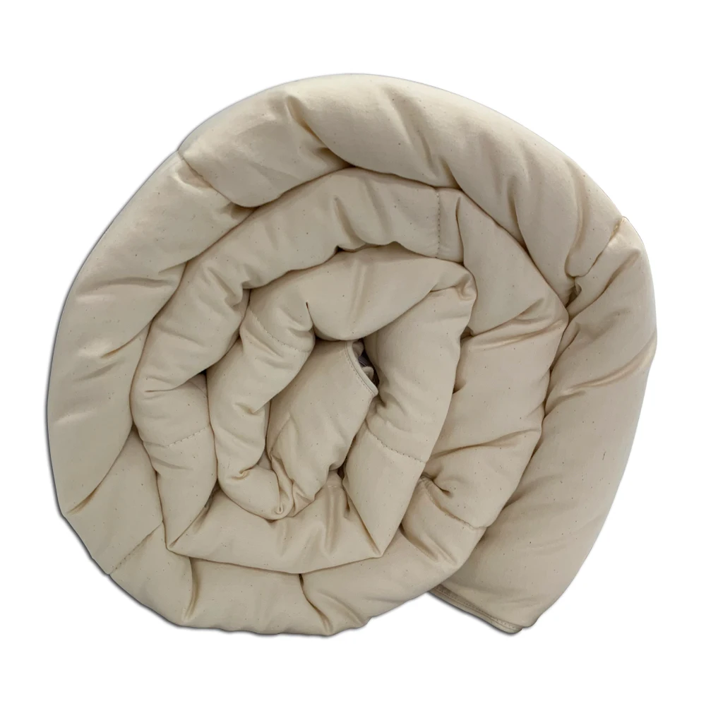 High quality natural wool filling cotton fabric bedding comforter bed