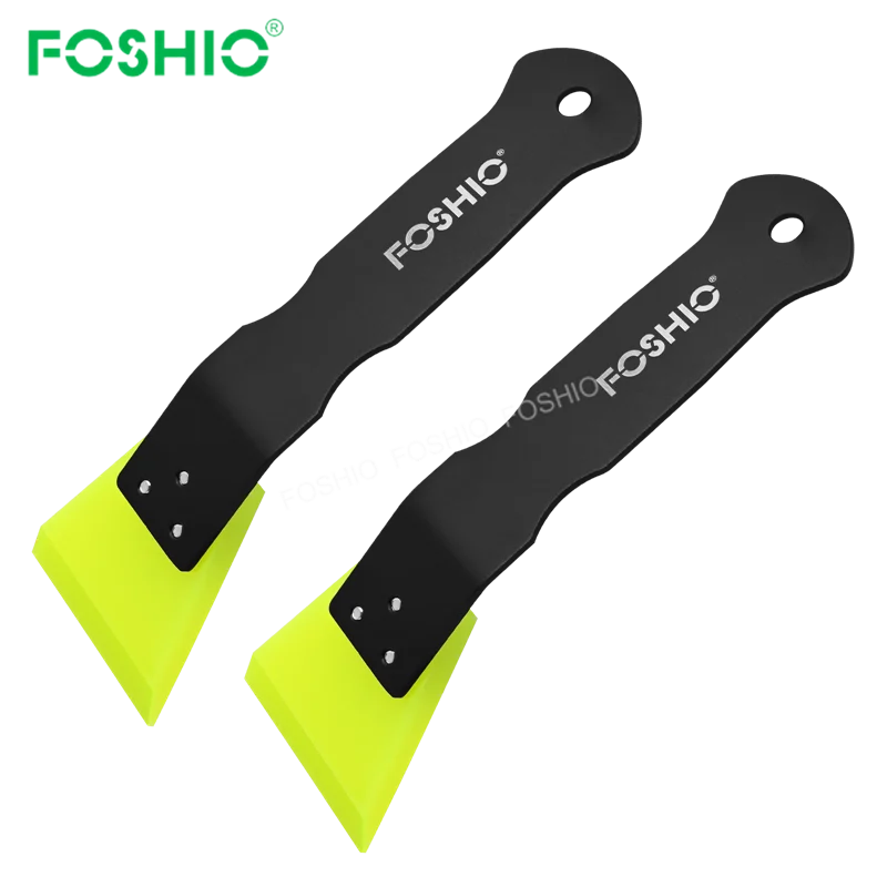 Foshio Car Detailing Ppf Installers Metal Handle Rubber Squeegee Wrap Tool