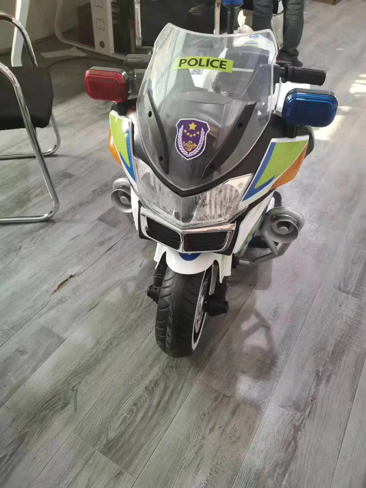 Factory wholesale new design 12V electric children rechargeable motorcycle battery power police bike for kids to drive