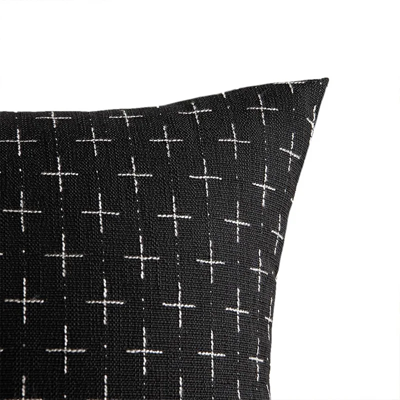 Cross shaped Machenier Pillow Set Living Room Bedroom Sofa Solid Color High end Simple Cushion cover