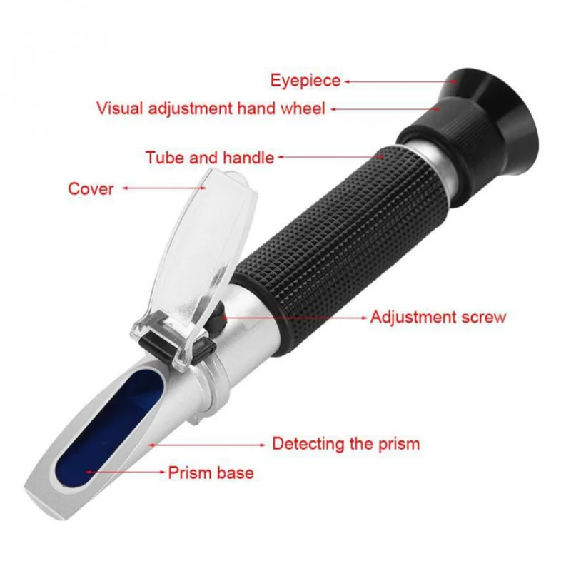 Honey Moisture Baume Brix Scale Range Tester sugar Maple Syrup Molasses Bee Keeping Supplies Honey Refractometer