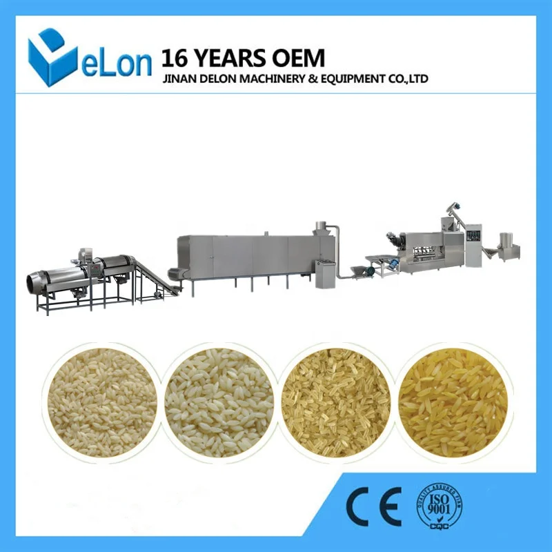 Automatic Fortified Rice Kernel Artificial Rice Extruder Processing Machine