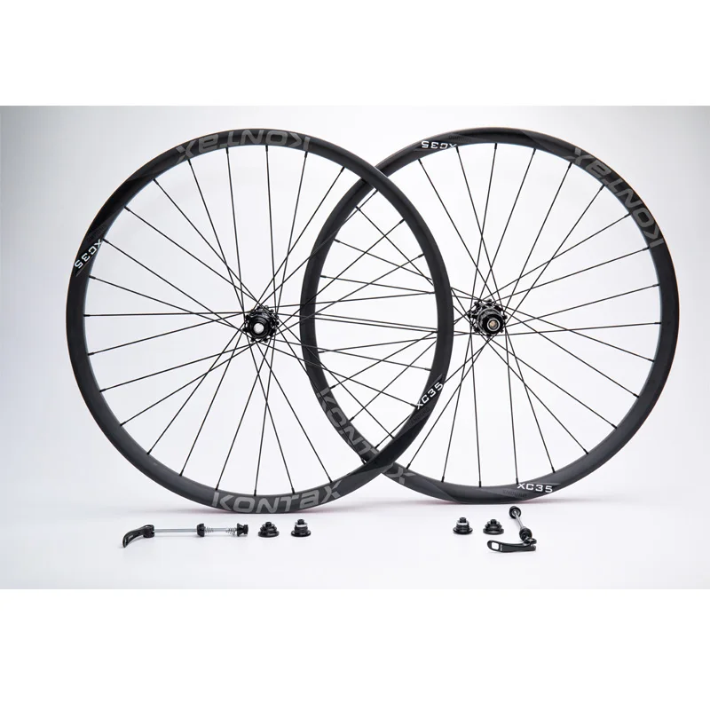 Toray T700 Wheel Set Carbon Fiber KONTAX Bicycle Wheel 35mm Width U Shape 20mm Bicycle Wheelset