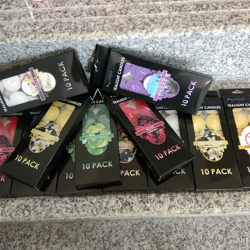 Tealight Paraffin Wax Candles Home Decor for Wedding Decoration Centerpiece Party Dinner Luxury Valentine