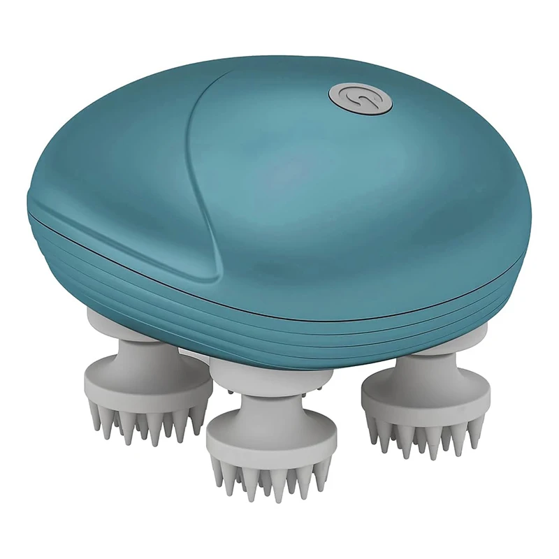 Portable Waterproof Handheld Head Massager with Kneading 96 Massage Nodes 3 Mode Scalp Massager