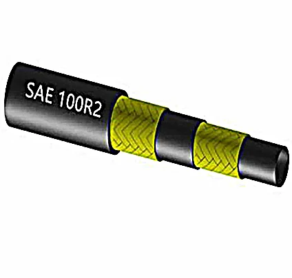 Lanboom Hydraulic High Pressure Flexible Hose Steel Wire Braided SAE 100R2AT/EN 853 2SN