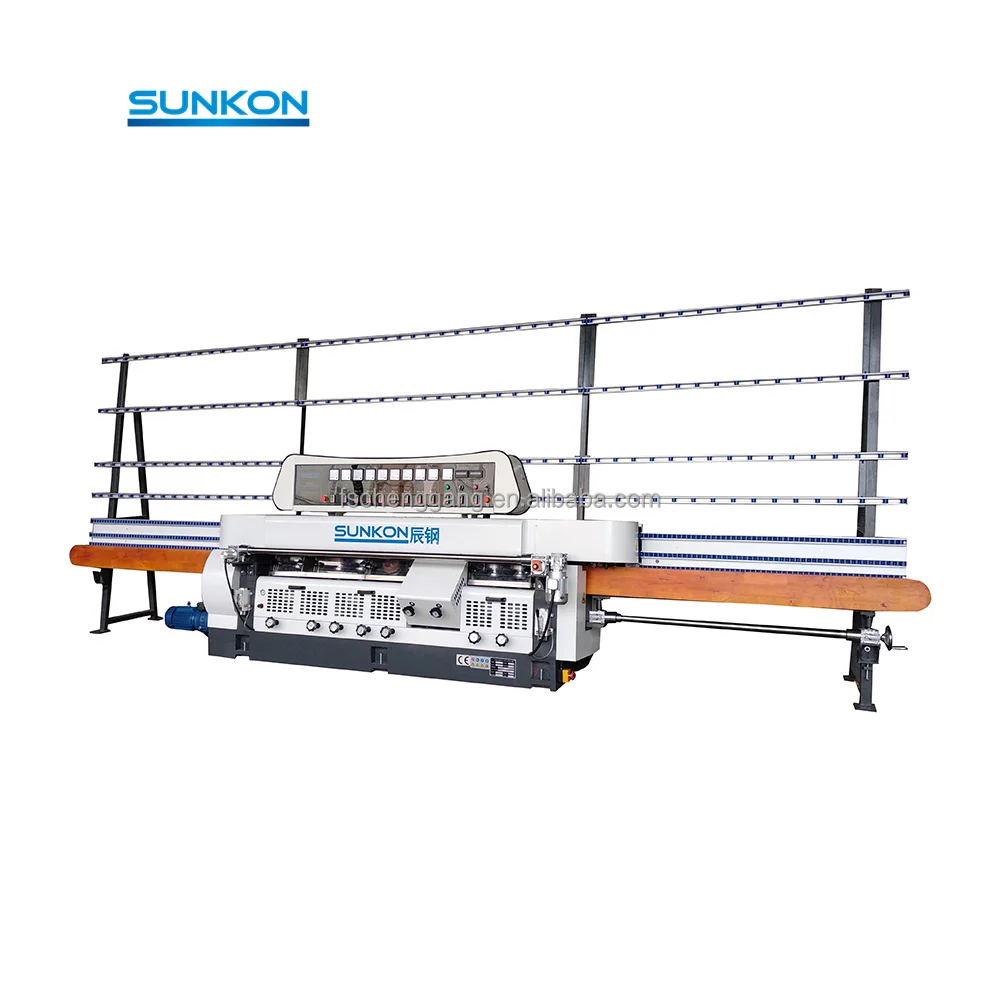 CGZ10325D 10 Motors Glass Straight Line Automatic Glass Edging Machine Glass Edger Edging Machine
