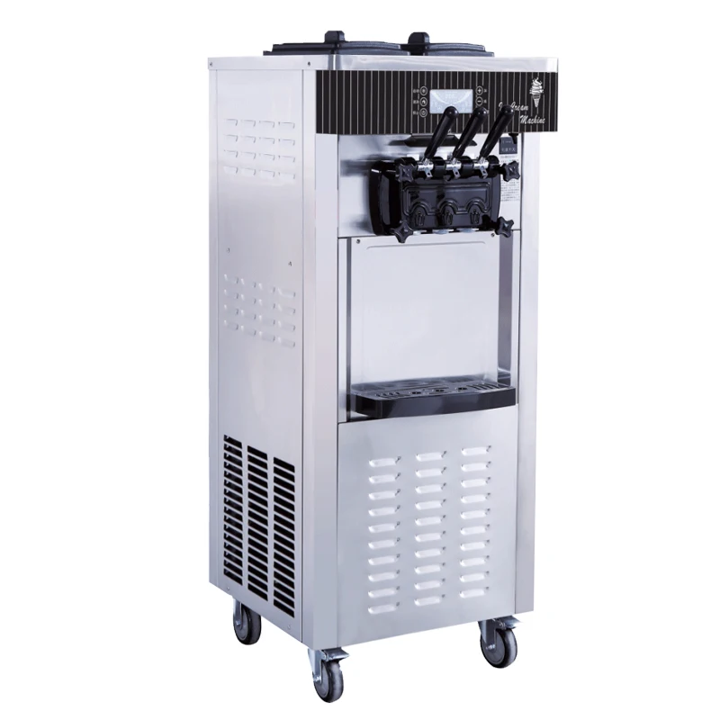 Ice Cream Makers Automatic 3 Flavors Commercial Yogurt Ice Cream Making Soft Serve Ice Cream Machine For Cone Business Price