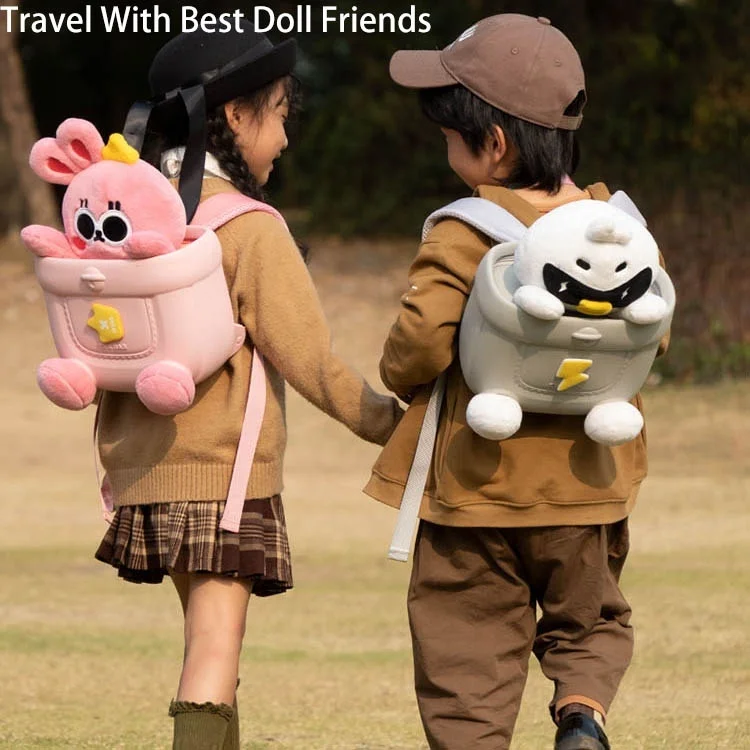 Koool K53 Latest Design Cute 3D Animal Unisex Cool Duck Plush Toy Anime Doll Backpack Kids
