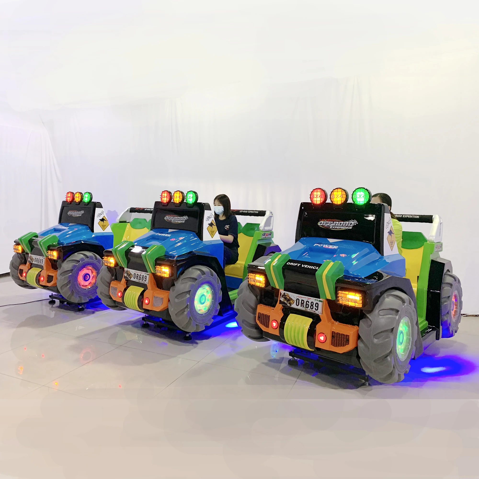 Off Road X Simulator kids video car racing game machine fiberglass coin operated kiddie Rides On indoor equipment for sale