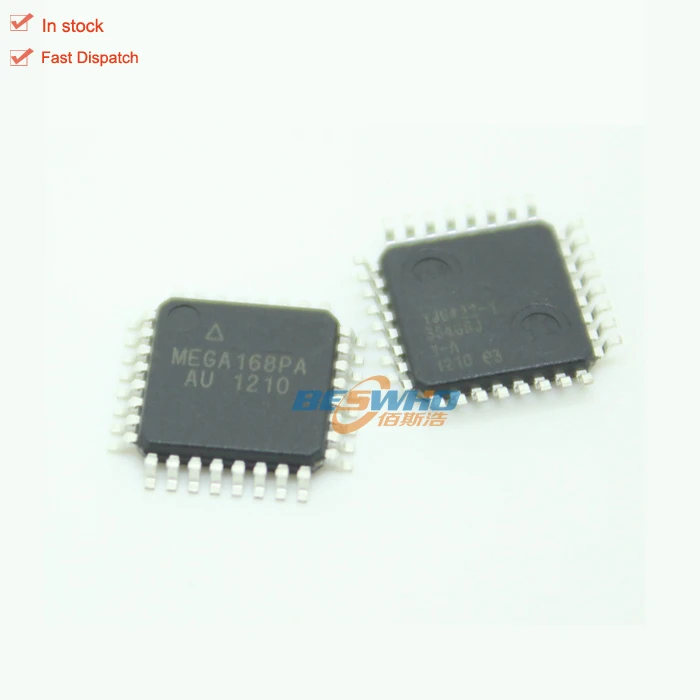 В наличии электронный компонент ATMEGA168PA MCU 8BIT 16KB флеш 32tqfp ATmega микроконтроллер микросхема ATMEGA168PA-AU