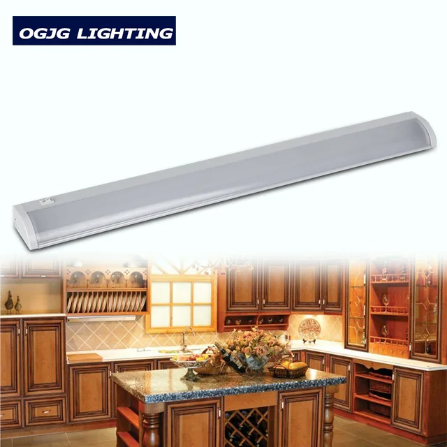 OGJG aluminum profile 60cm 90cm 120cm 150cm Surface Mounted Linear Cabinet Under Closet Shelf Kitchen Lighting led strip light