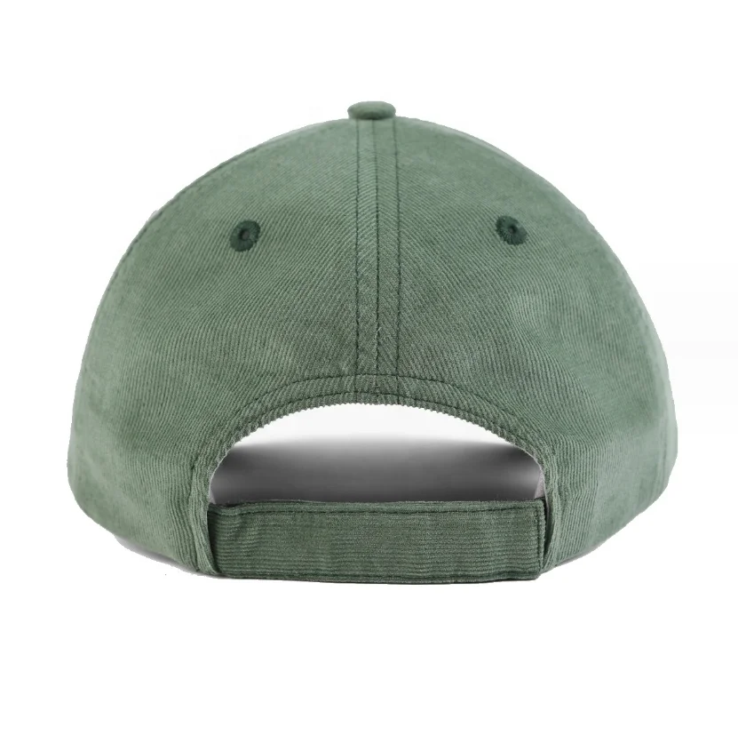 High Quality Two Tone Color Cotton Adjustable Dad Hat Unstructured Plain Sport Caps 6 Panels Corduroy Baseball Hats for Unisex