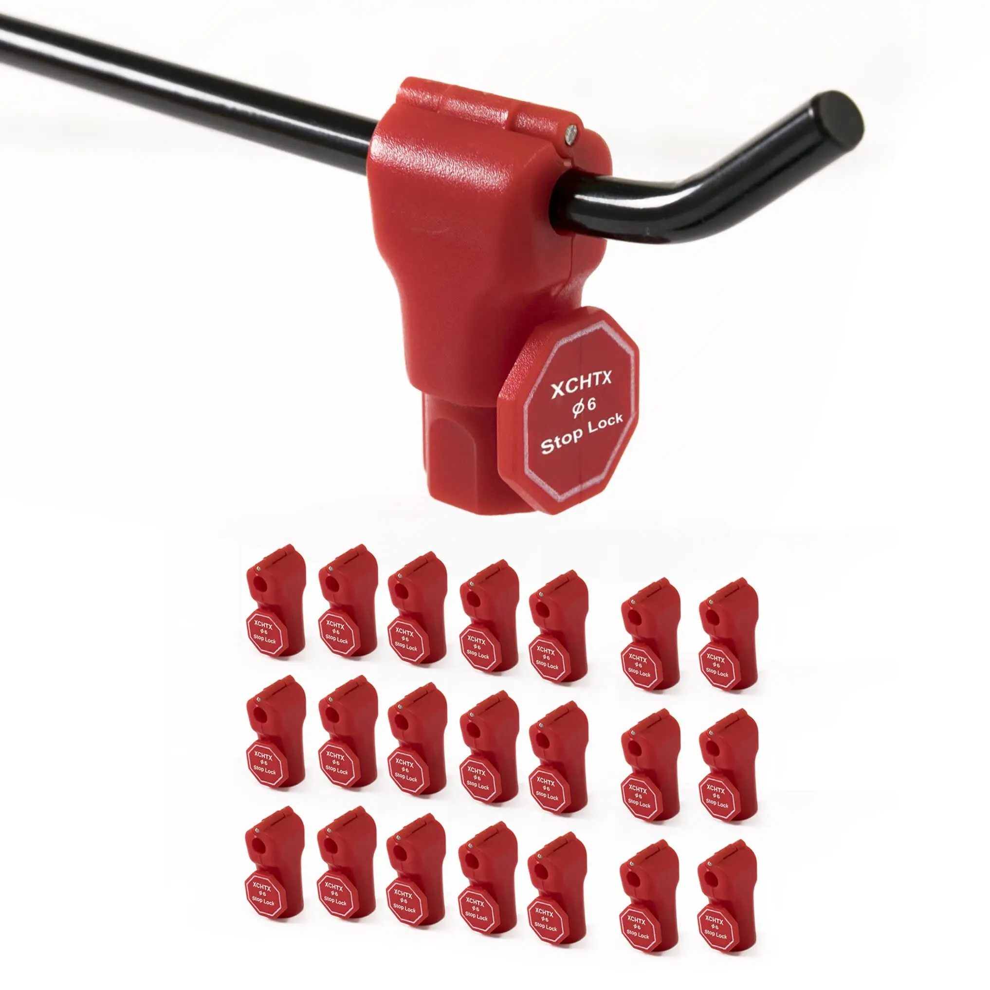 Supermarket Anti-Theft Display Stop Lock Magnetic Key and Plastic Security Hook Stop Lock