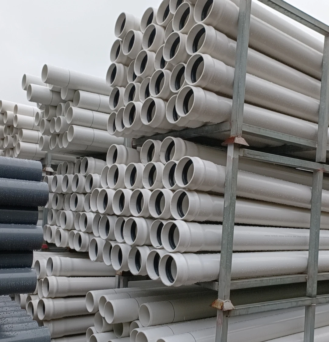 Factory Sale Rubber Ring Connection PVCU Sewage Tube Waste Water Drainage PVC pipe 75mm 90 110 160 200 250 315 400 mm