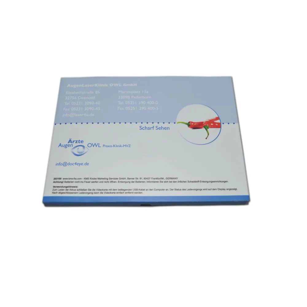 Low Moq Custom Digital Greeting 7 Inch TFT Screen LCD Book Video Brochure Card Mailer