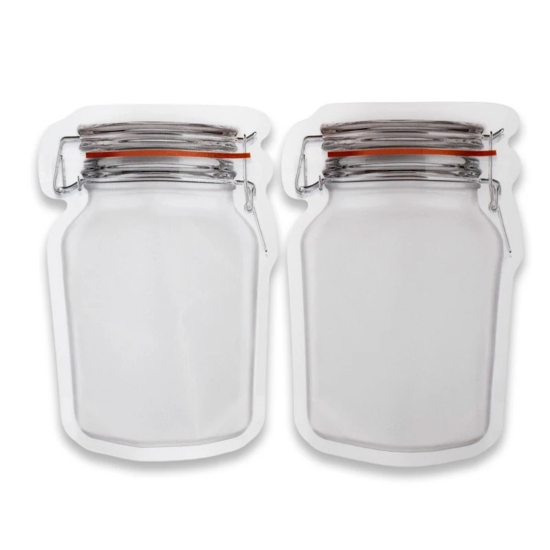 Пользовательские печати пластиковых Resealable Ziplock в форме бутылки стоячий мешочек дой-Пак пищевые закуски сумка для хранения на молнии