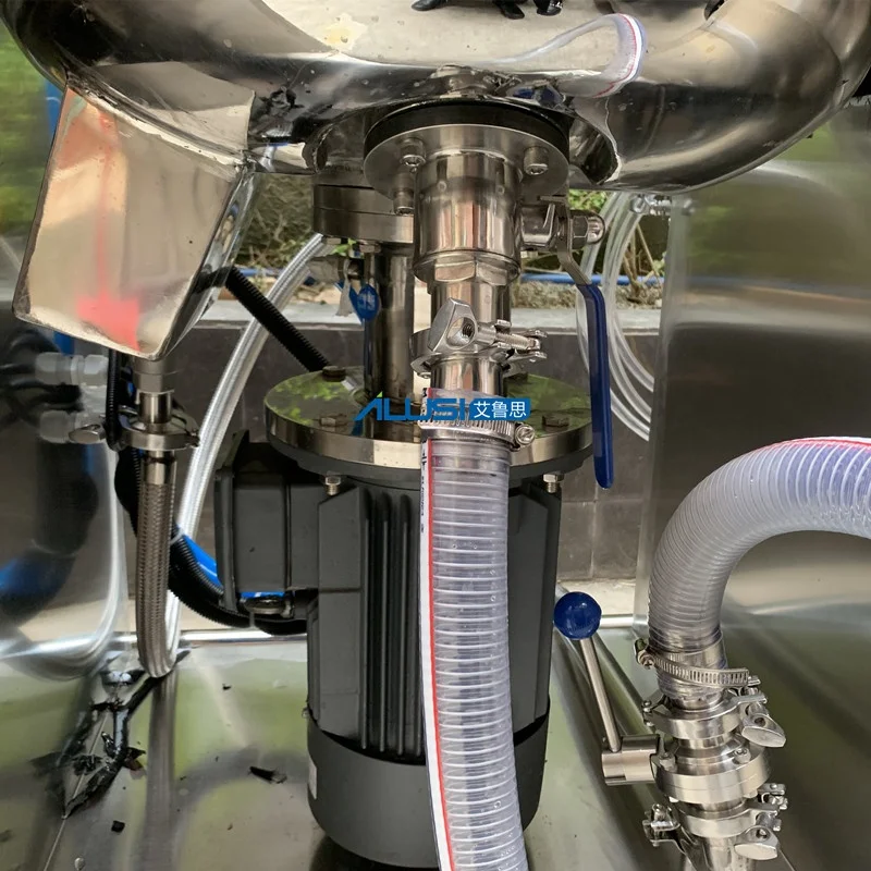 Cream Machine Laboratory 50kg Body Lotion Making Machine Vacuum Homogenizer Emulsifier Mixer for Cosmetics