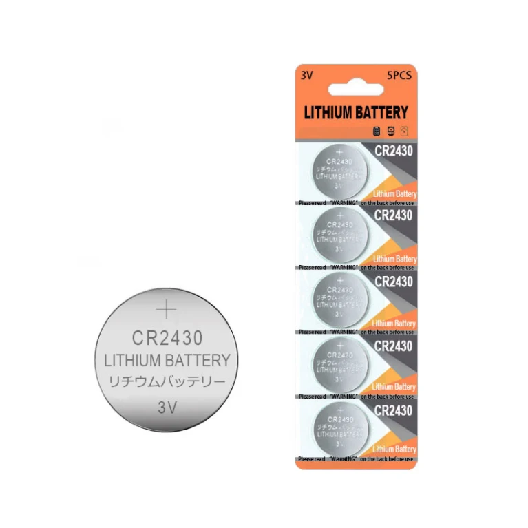 Cr2430 3v 300mAh Lithium Button Cell Battery Coin Green Energy  CR2032 CR1616 CR1632 CR2430 CR2025 CR2450 CR2477 CR1620 CE BIS