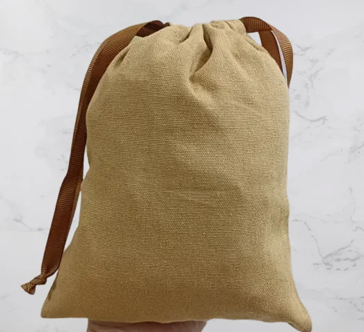 cheap Eco Muslin Cotton Gift jewellery Packaging Pouch Customized white organic cotton canvas Drawstring Bag