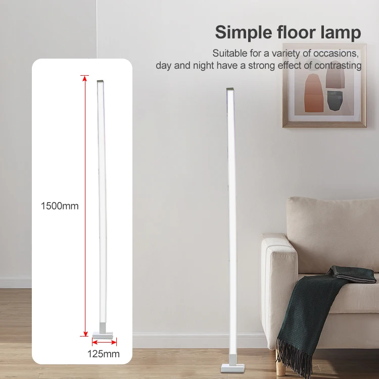 nordic designer luxury RGBIC standing light Music sync Dimmable modern decorative led floor lamps corner for living room bedroom