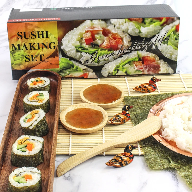 Japanese bamboo sushi roll mat maker professional home sushi making kit