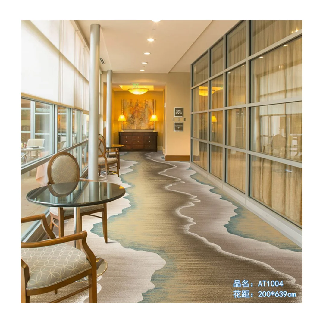 Loop Printed Fireproof Carpet Banquet Room Wedding Hall Theater Hotel Wall To Wall Luxury Modern Design 3D Carpet Rugs