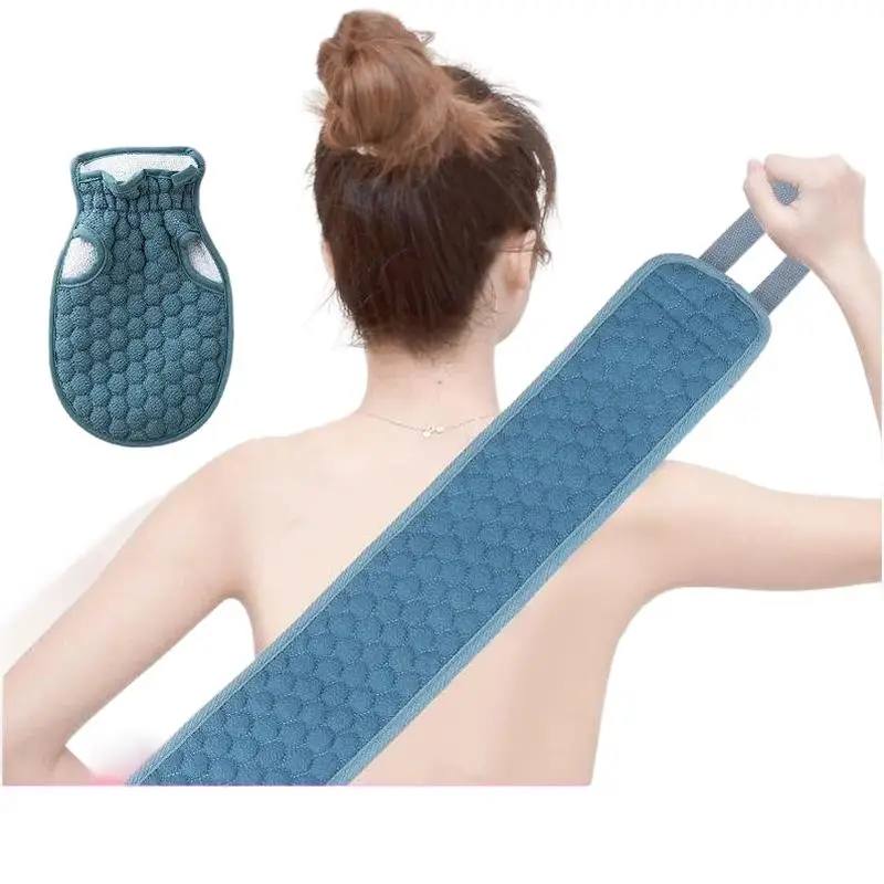 Bath Glove Brushes Sponges Scrubbers Jacquard Scrub Set Dead Skin Remover Fingerless Custom Pattern Exfoliating Bath Sponge