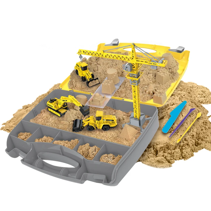 KSF Toys Wholesale Plastic Dinosaur Skeleton Toy Educational Play Colour Cotton Magic Space Sand For Kids