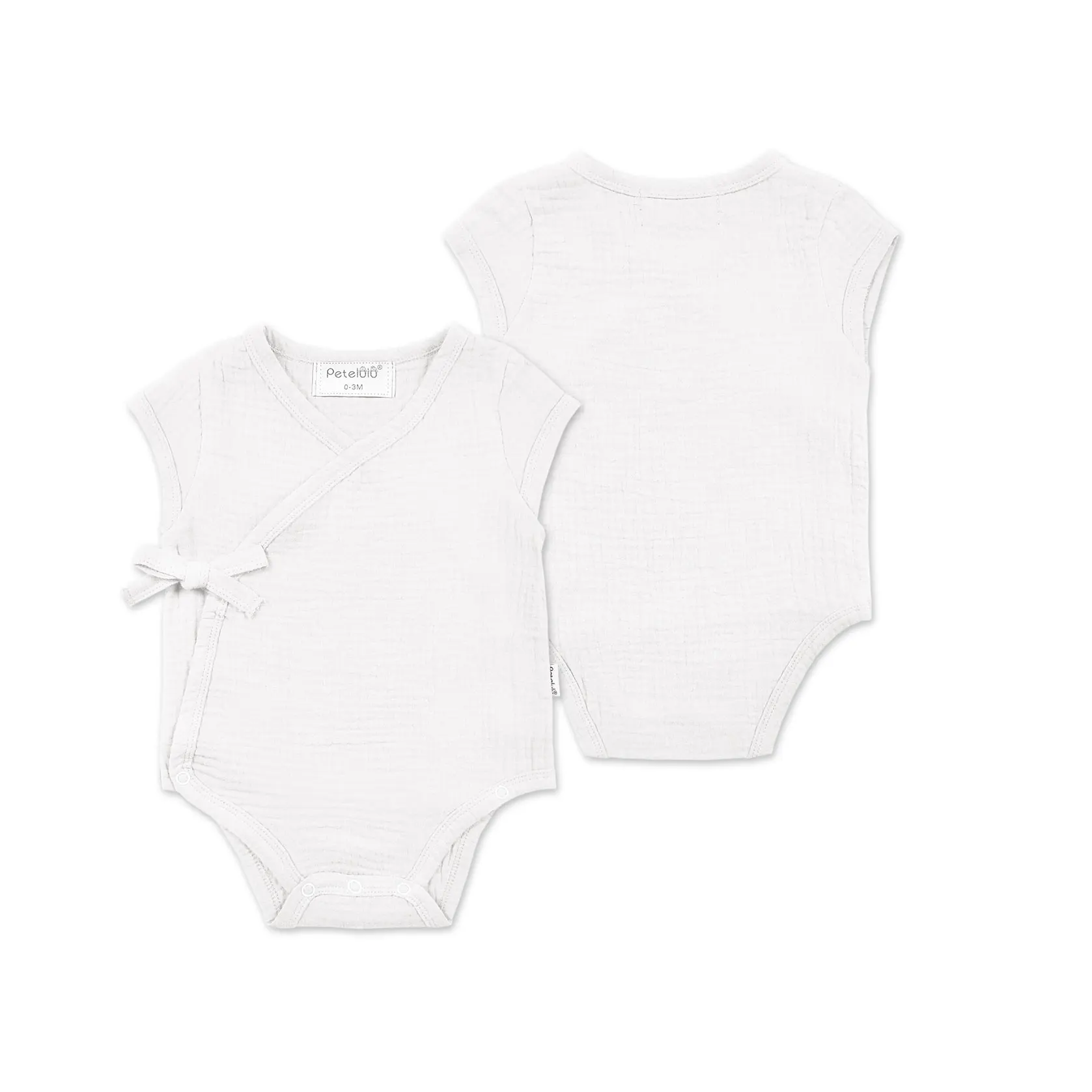 Wholesale Organic cotton Muslin Newborn 0-18m Baby Clothes Fashion Summer Baby Rompers