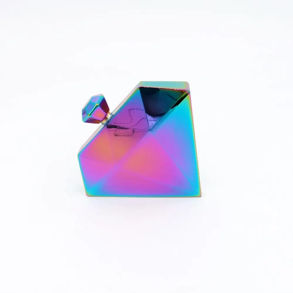Ready To Ship Wholesale multicolor plate stainless steel diamond shape flask