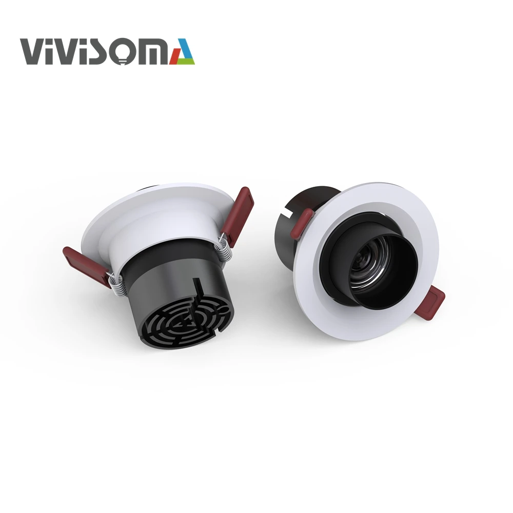 RS30045 High quality TIR certified zoomable spotlight low cost focus light ceiling recessed round shape led downlight