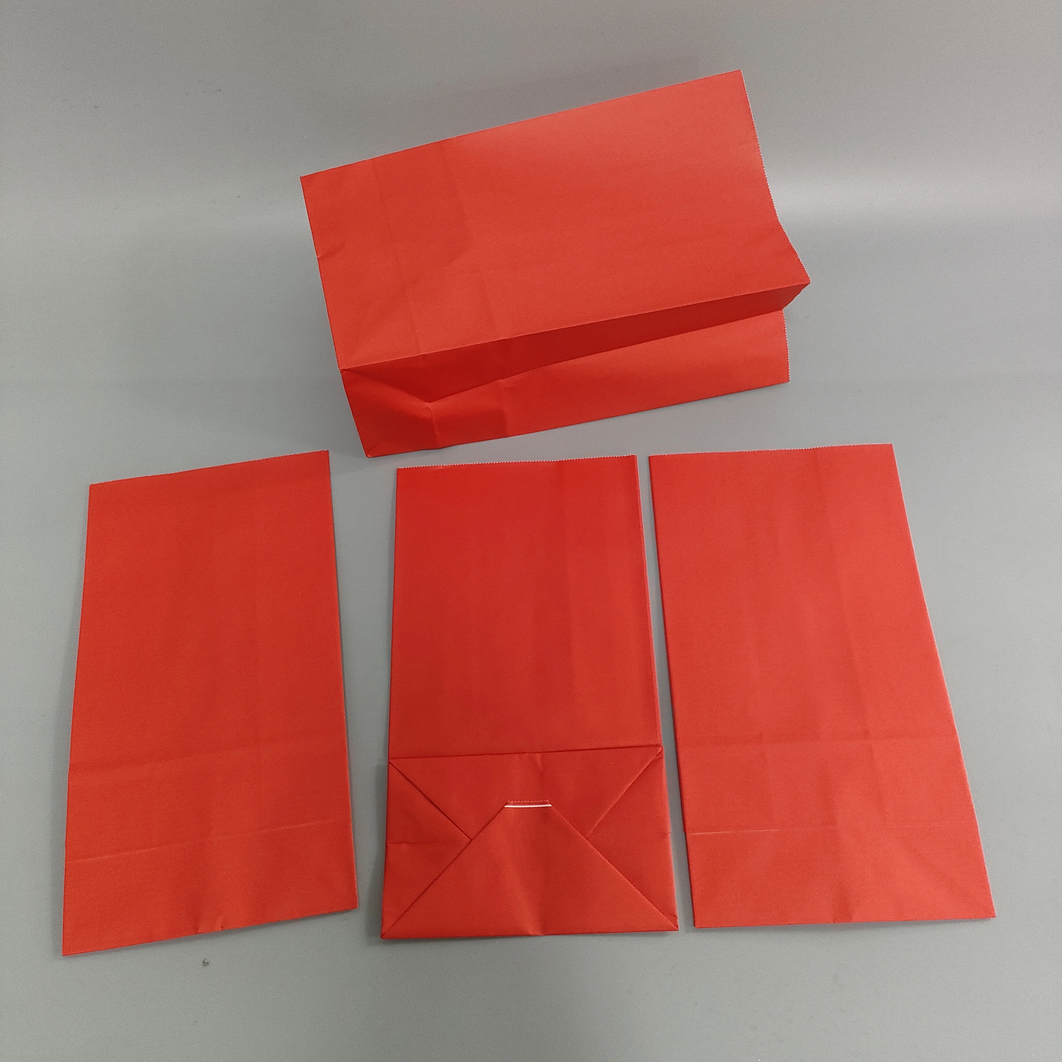 Natural SOS square bottom kraft paper bag printed logo sleeve square bottom with logo