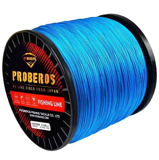 Customized 16 Braided 1000 meters Fishing Line Abrasion Resistant  No Stretch Super Strong  Fishing Line