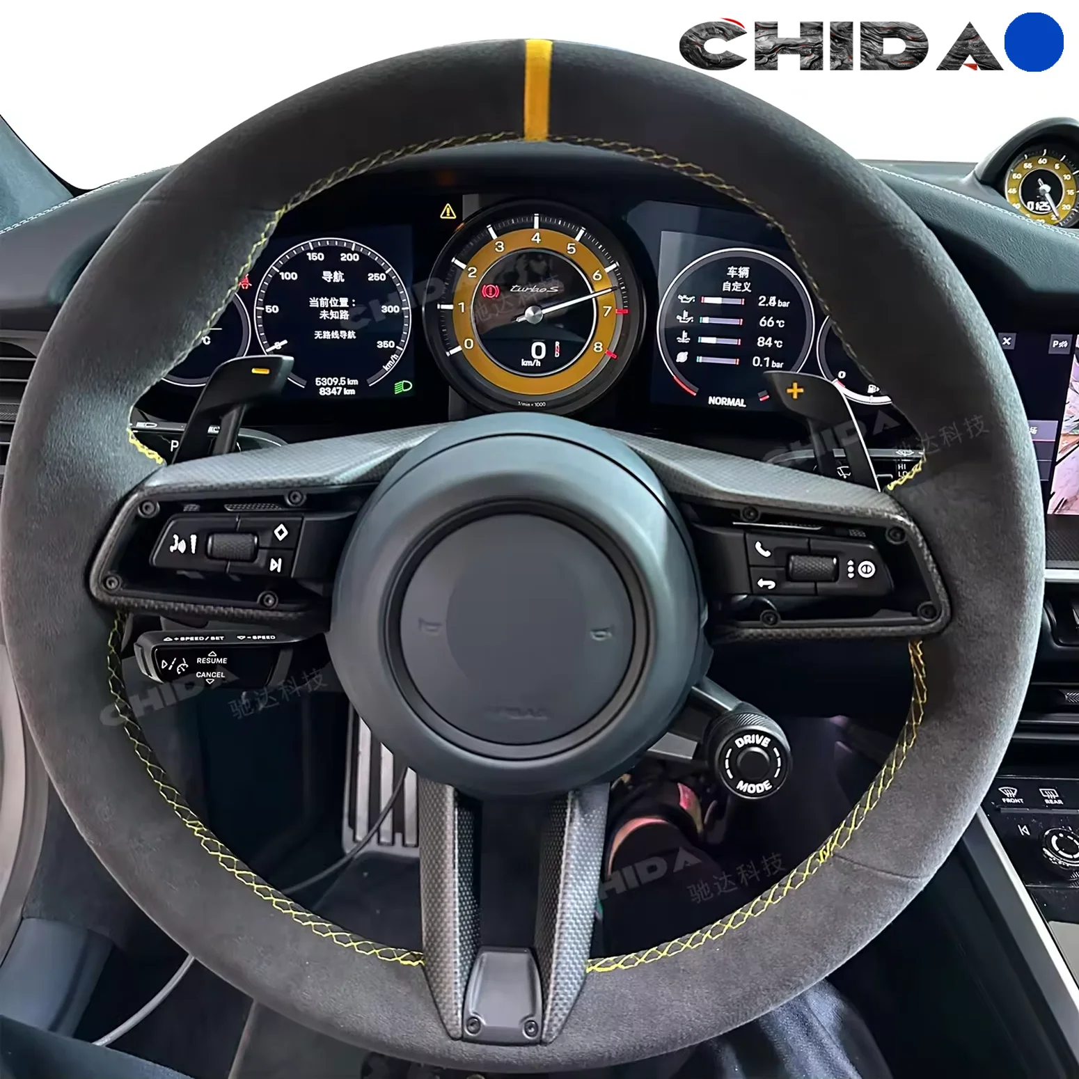 Модернизированный портала Alcantara замшевый руль с ручкой SC для порш 911 992 кайенский 958 987 боксер панамера 970