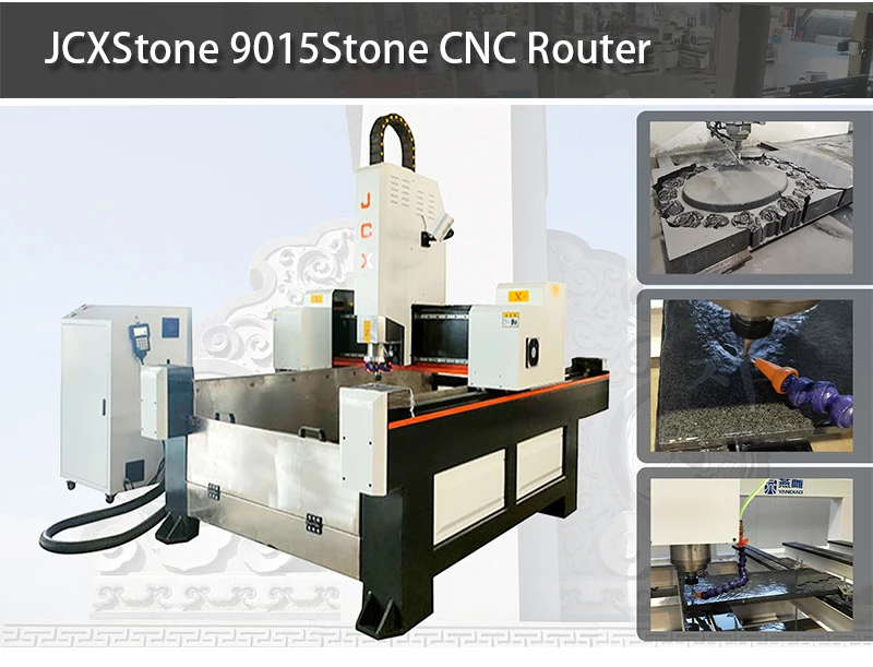 2023 New JCXstone 9015 cnc stone cutting machine engraving router Granite marble tombstone cnc router