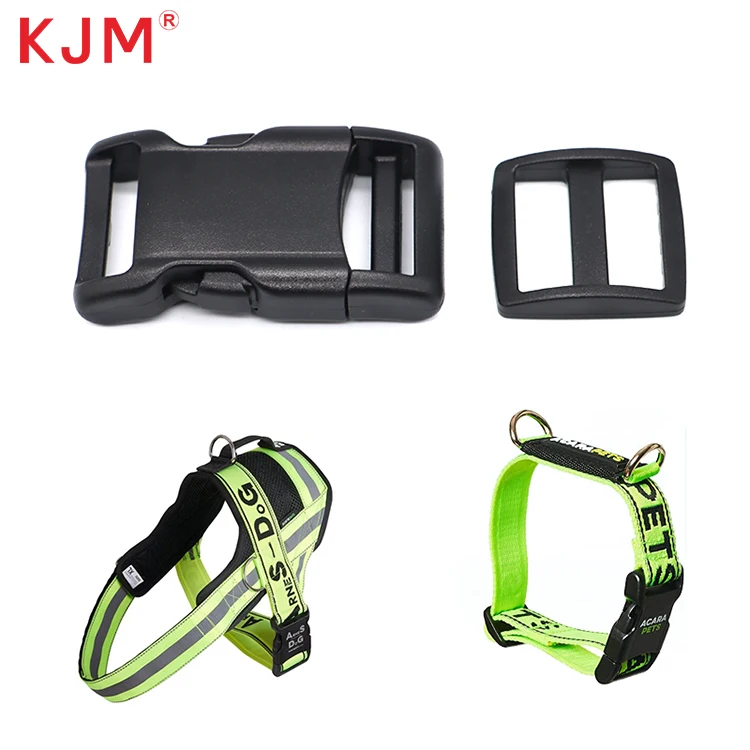2 Inch Dog Collar Buckle Side Release Contoured Plastic Adjustable Strap Curved Buckle for Pet Collars