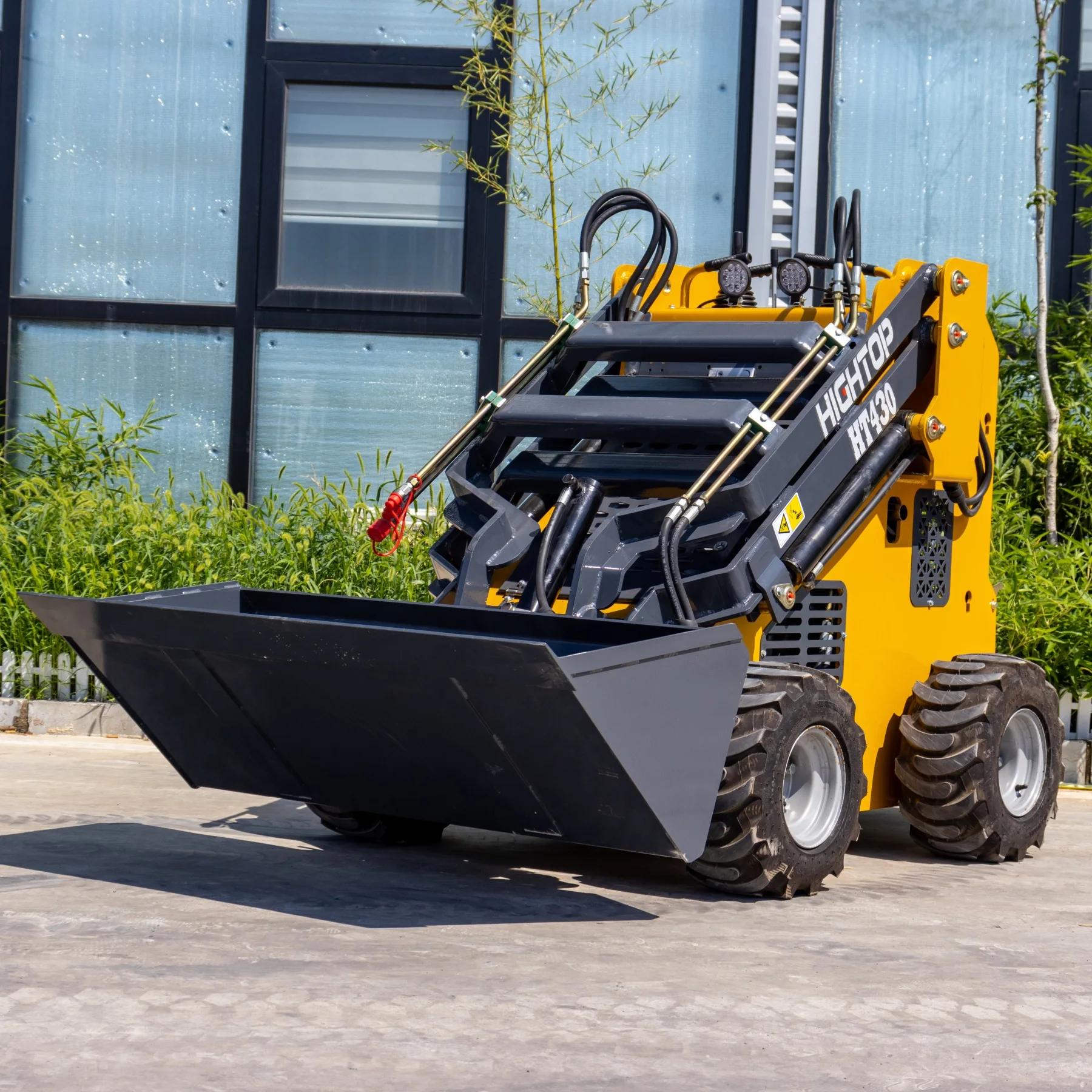 Mini Skid Steer Loader Mini Loader Gasoline Engine with attachment