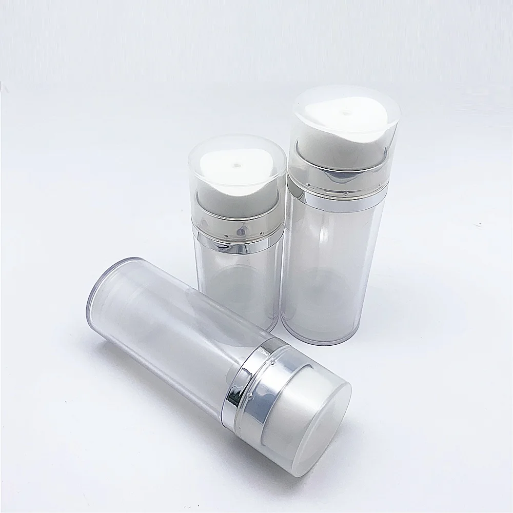 Empty 50ml 80ml 120ml customized plastic cosmetic airless skincare bottle