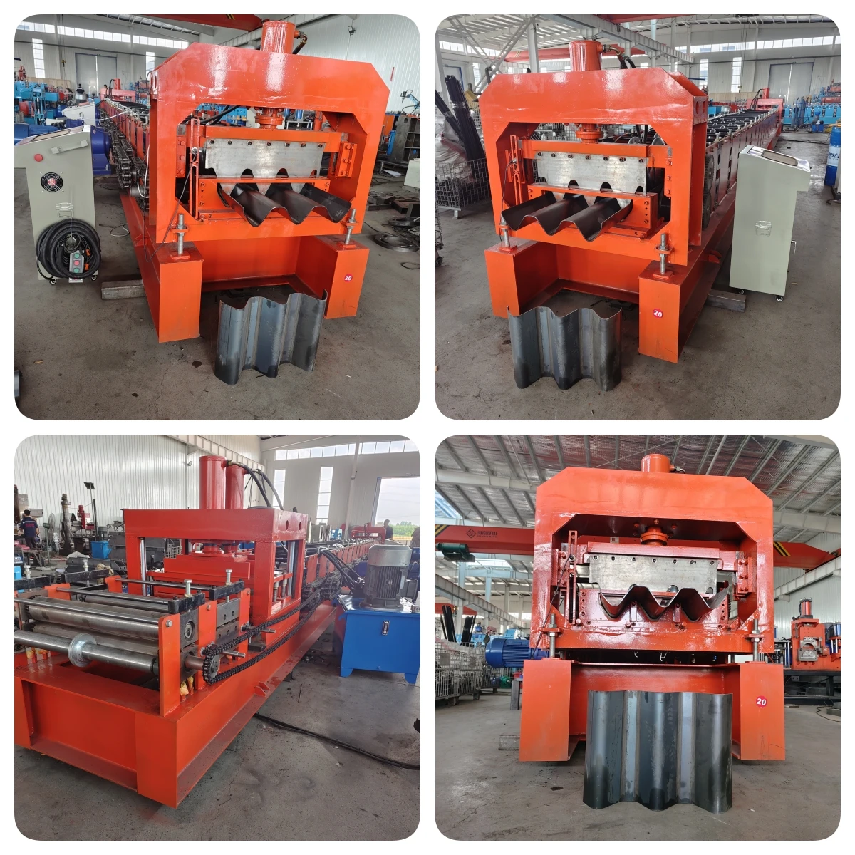 Highway Safety Fence Metal Crash Barrier Making Machine 2 /3 Wave Automatic Highway Guardrail Roll Forming Machine