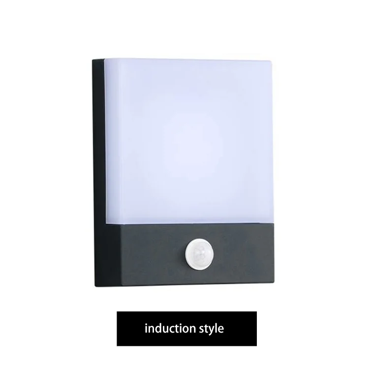 Outdoor Wall Lamp LED Waterproof Modern Minimalist Human Body Induction Wall Lamp Garden Balcony Aisle Acrylic