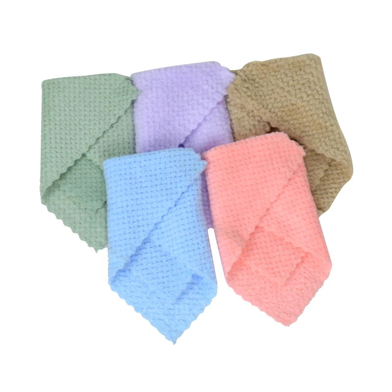 High Quality Polyester Multi Cheap Small Hand Towels Kitchen Towel Hotel Restaurant Kindergarten Hand Towel