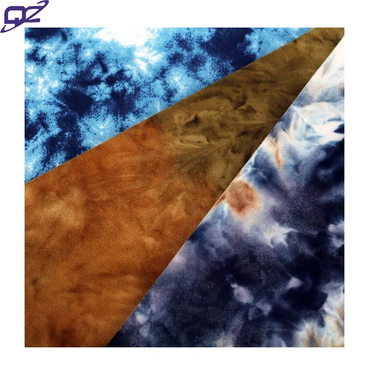 Professional Reply Double Brushed Custom Print Soft Comfortable Wicking Tie Dye Polyester Jersey Fabric For T Shirts